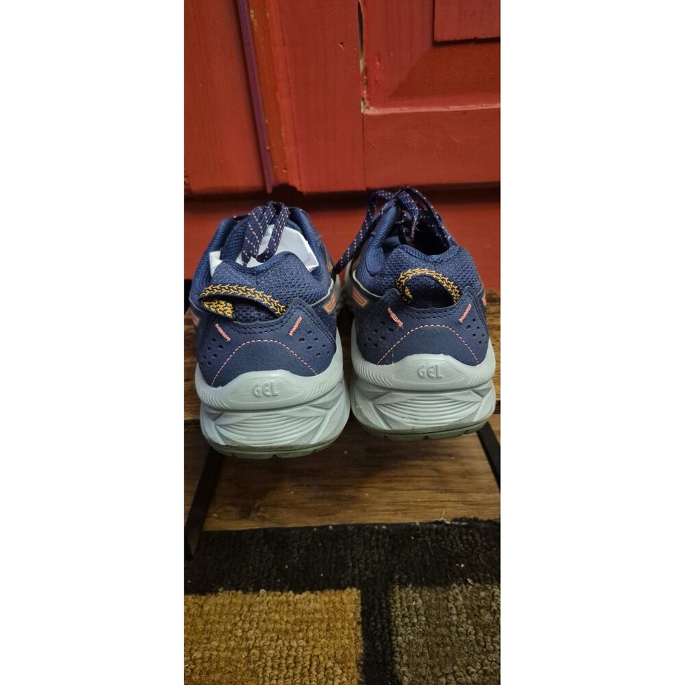 Asics Gel Women Size 11 Venture 9 Indigo Blue Papaya Hiking Shoes Trail Walk EUC - Picture 6 of 7